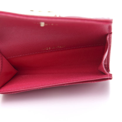 Chanel Caviar Quilted Boy Flap Card Holder Fuchsia 5 of 11