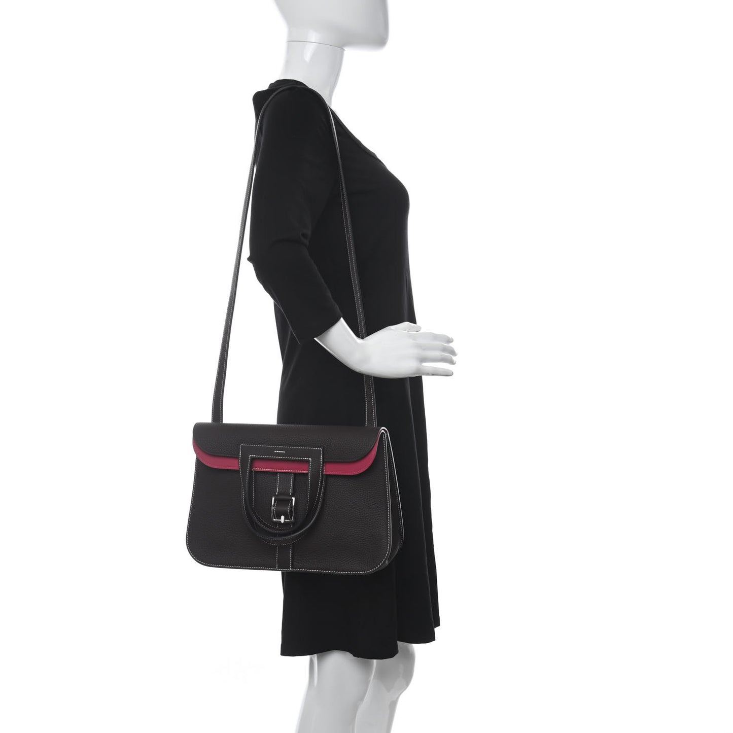 Taurillon Clemence Verso Halzan 31 GM Rouge Sellier Framboise