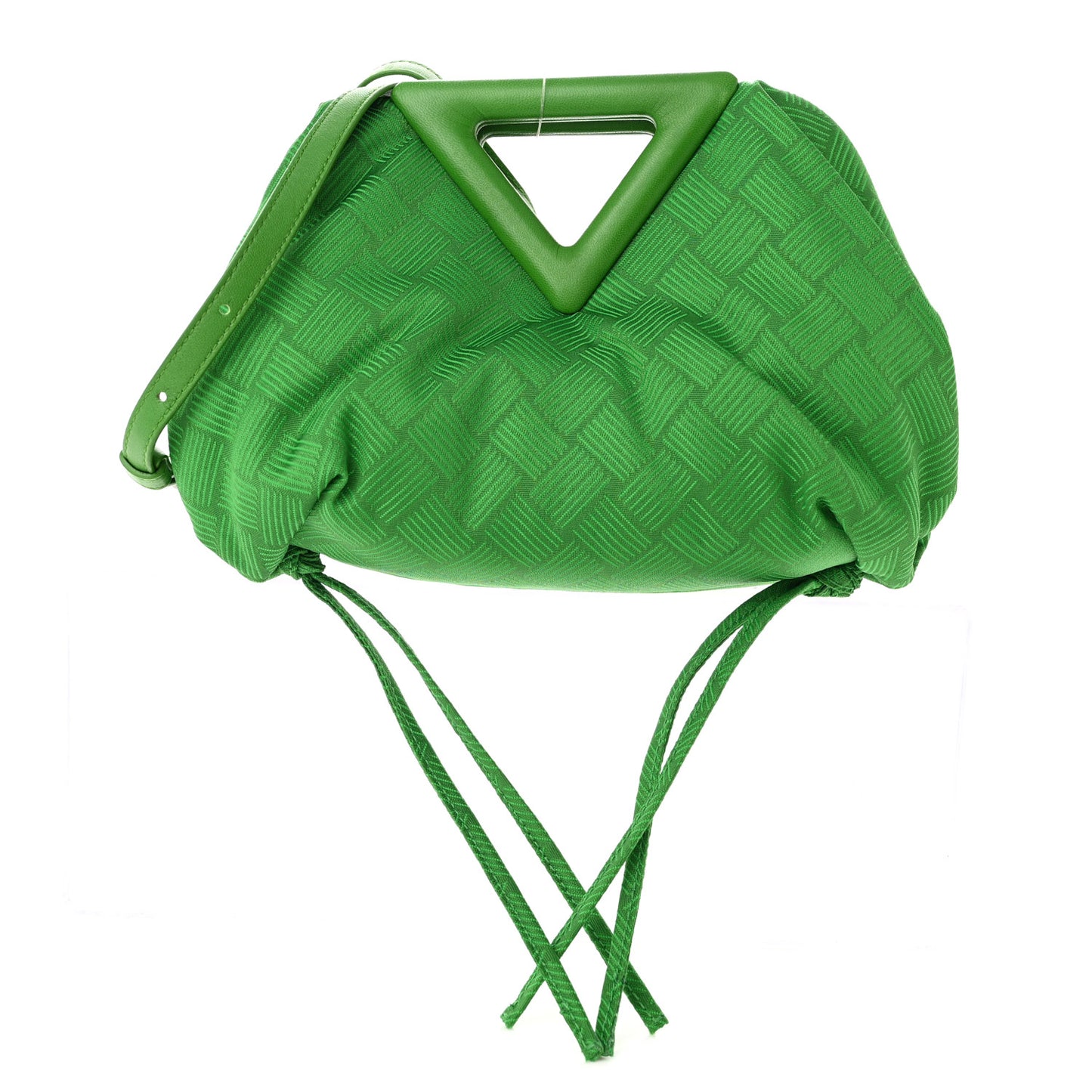 Fabric Intrecciato Small The Point Triangle Bag Parakeet