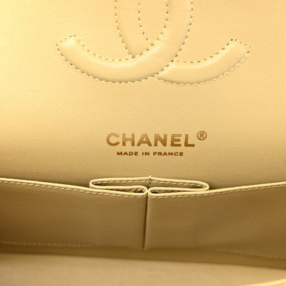 Chanel Caviar Quilted Medium Double Flap Light Green 5 of 9
