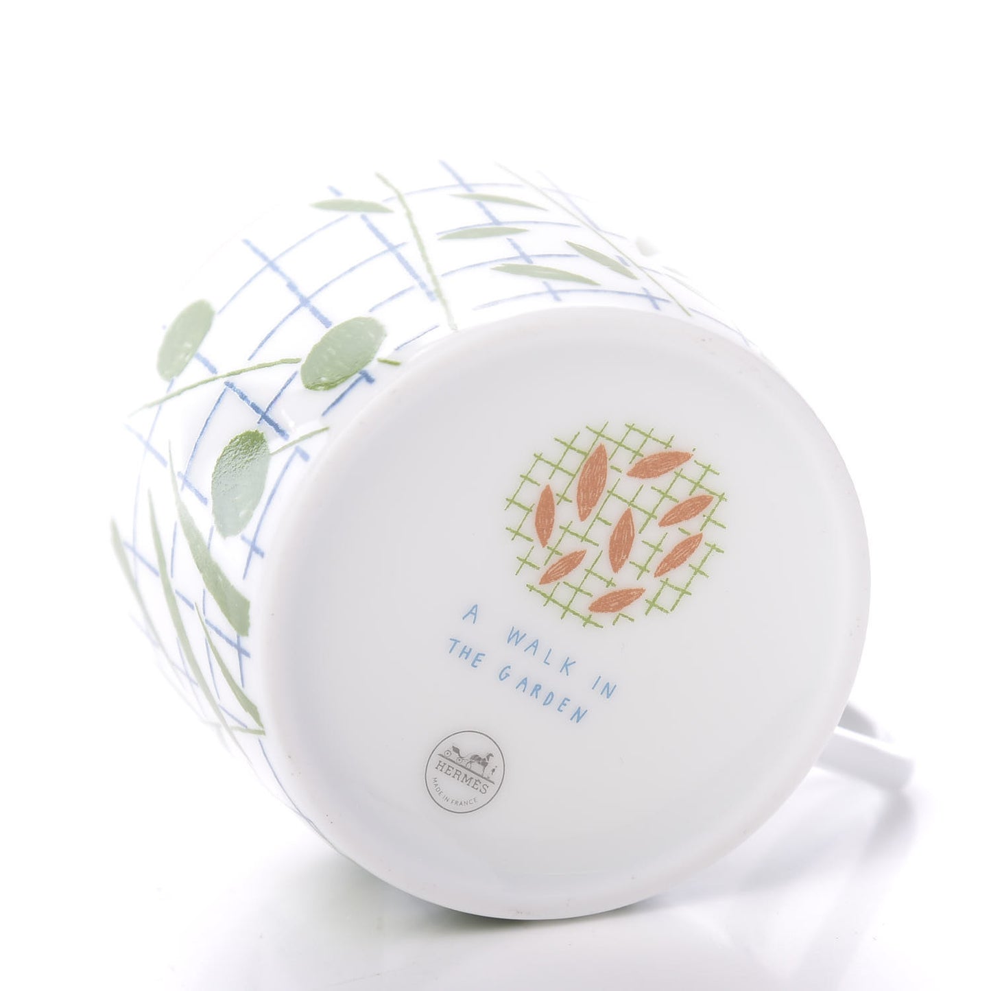 Porcelain A Walk In The Garden Tea Cup And Saucer Set Of 2