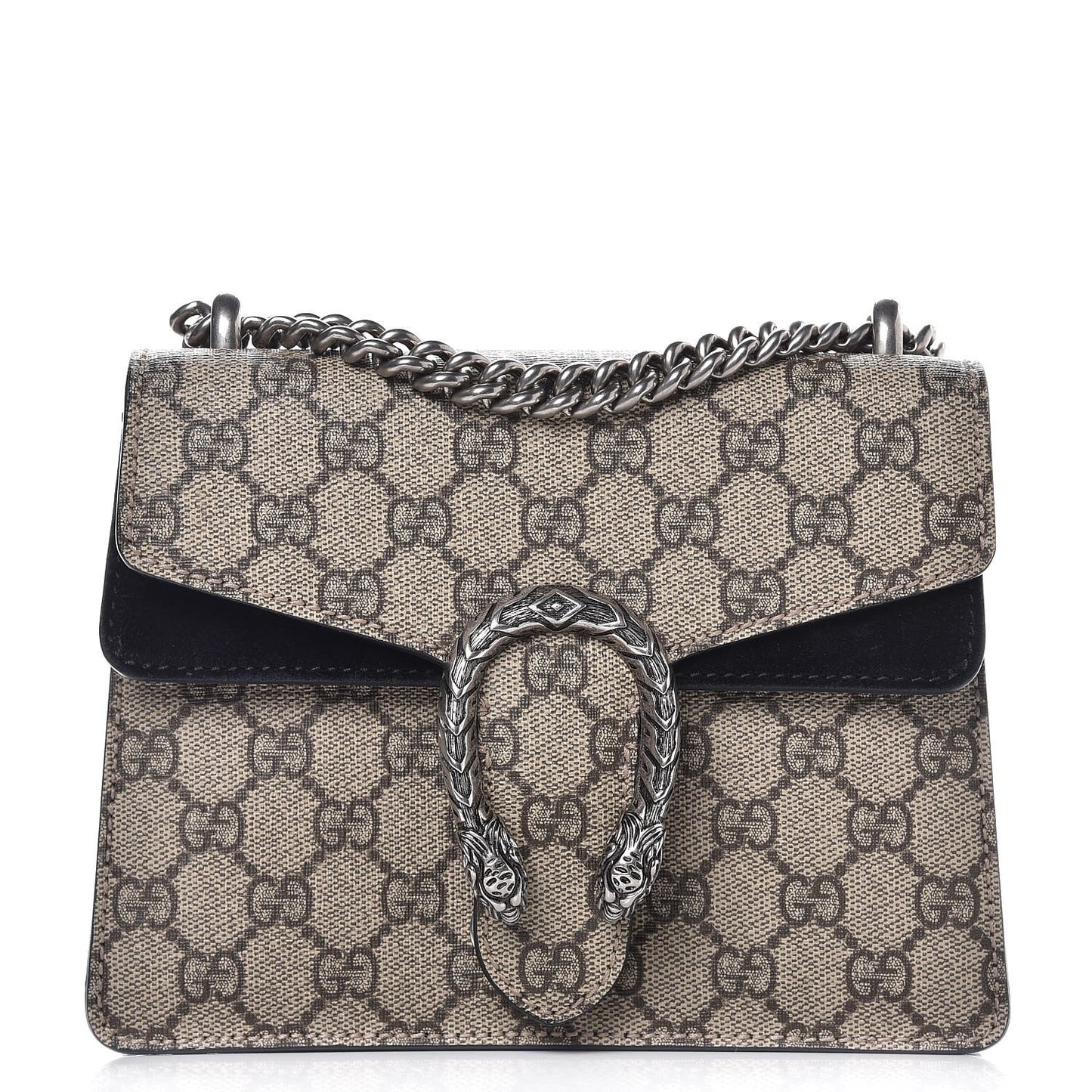 GG Supreme Monogram Mini Dionysus Shoulder Bag Black