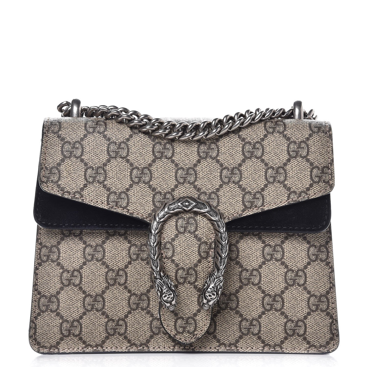 Gucci GG Supreme Monogram Mini Dionysus Shoulder Bag Black 1 of 8