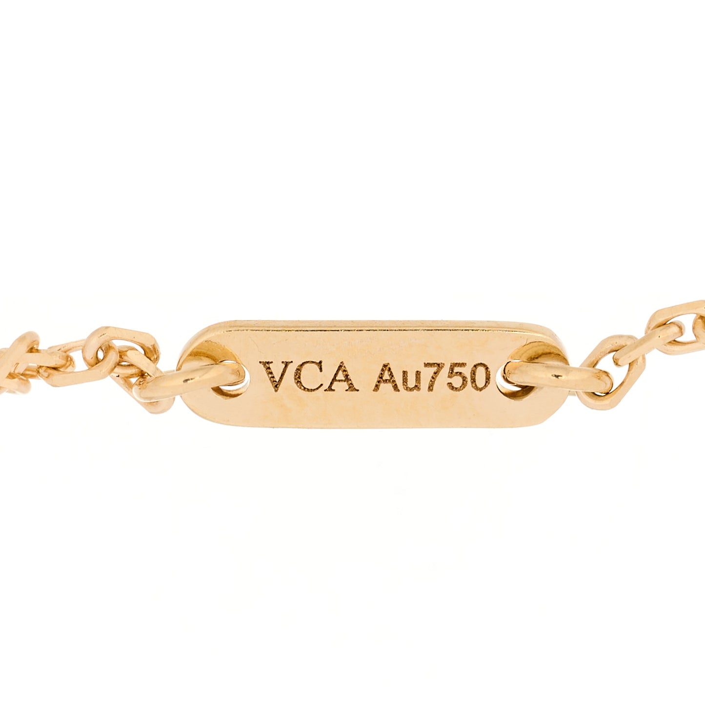 18K Yellow Gold Mother of Pearl Sweet Alhambra Bracelet