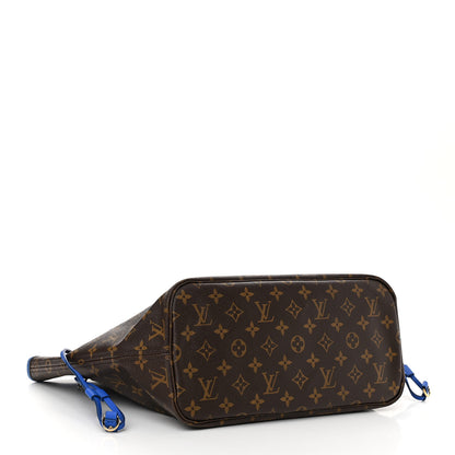 Louis Vuitton Monogram Articles de Voyage Ikat Neverfull MM Grand Blue 4 of 12