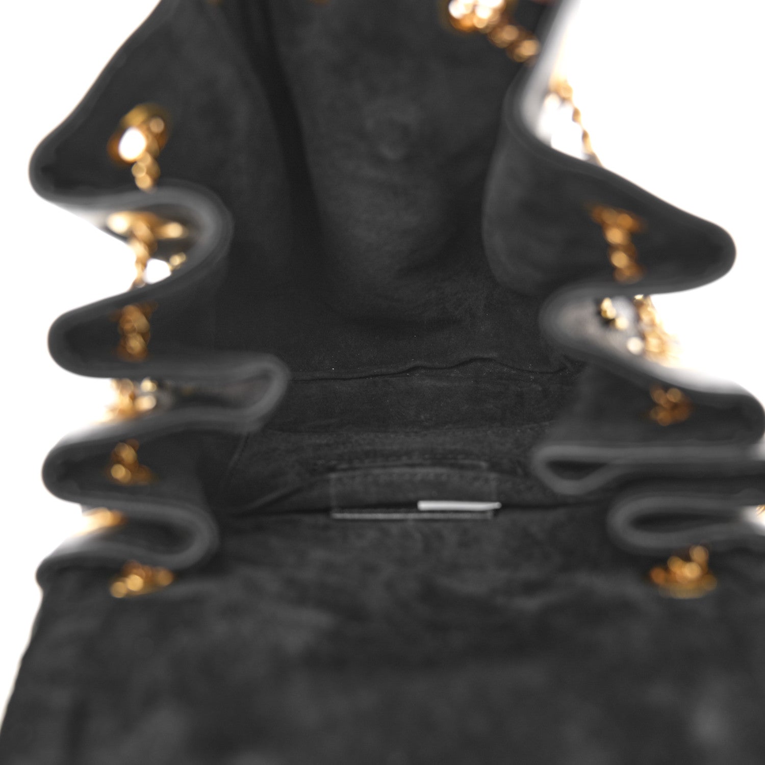 Alexander McQueen Nappa Studded Skull Box Chain Clutch Black Gold 13 of 13