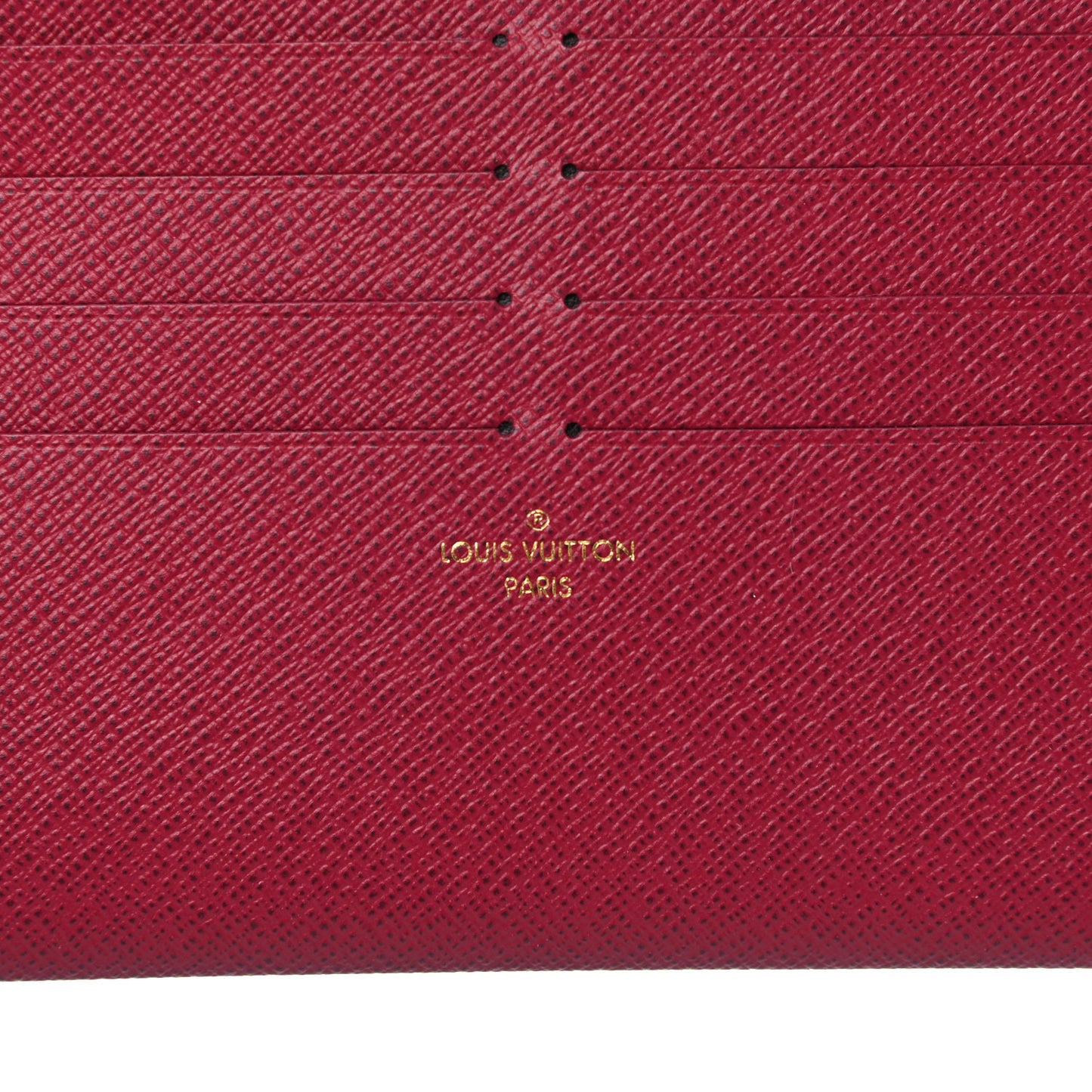 Calfskin Felicie Card Holder Insert Fuchsia