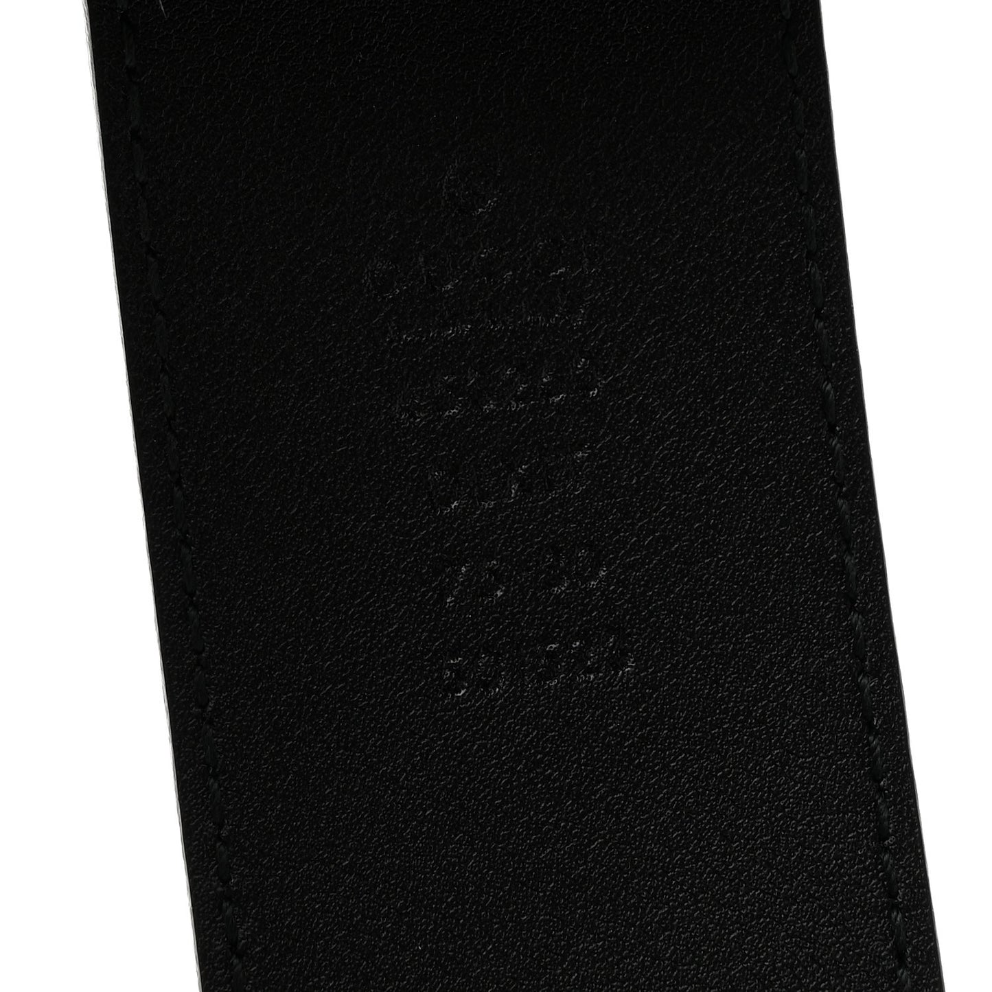 Moon Calfskin Pearl Double G 40mm Belt 75 30 Black Cream
