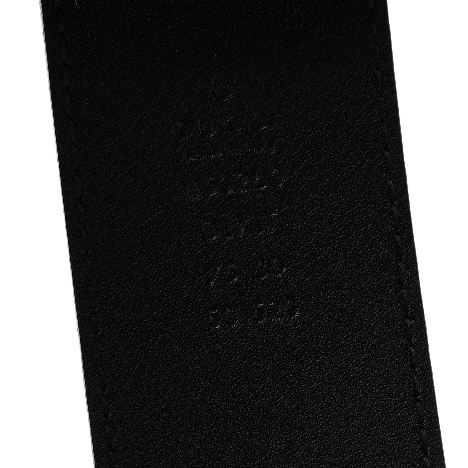 Gucci Moon Calfskin Pearl Double G 40mm Belt 75 30 Black Cream 5 of 5