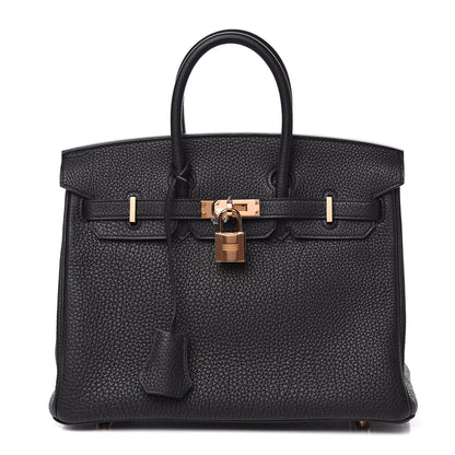 Hermes Togo Birkin 25 Black 1 of 28