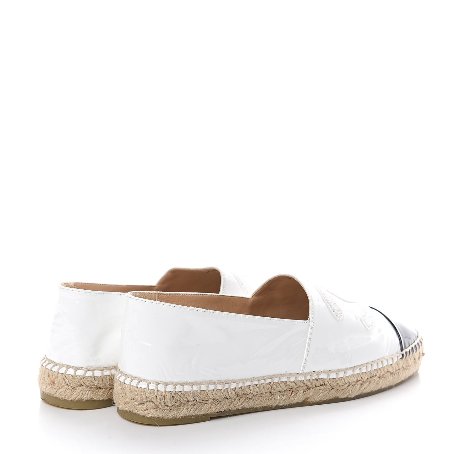 Patent CC Espadrilles 41 White Black