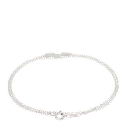Tiffany Sterling Silver T Two Double Chain Bracelet 2 of 3