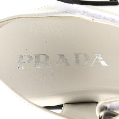 Prada Calfskin Velcro Womens 50mm Sandals 37 White 8 of 11