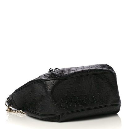 Gucci Guccissima Medium Emily Hobo Black 7 of 8