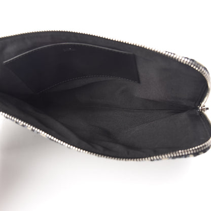 Christian Dior Oblique Pouch Clutch Blue 5 of 7