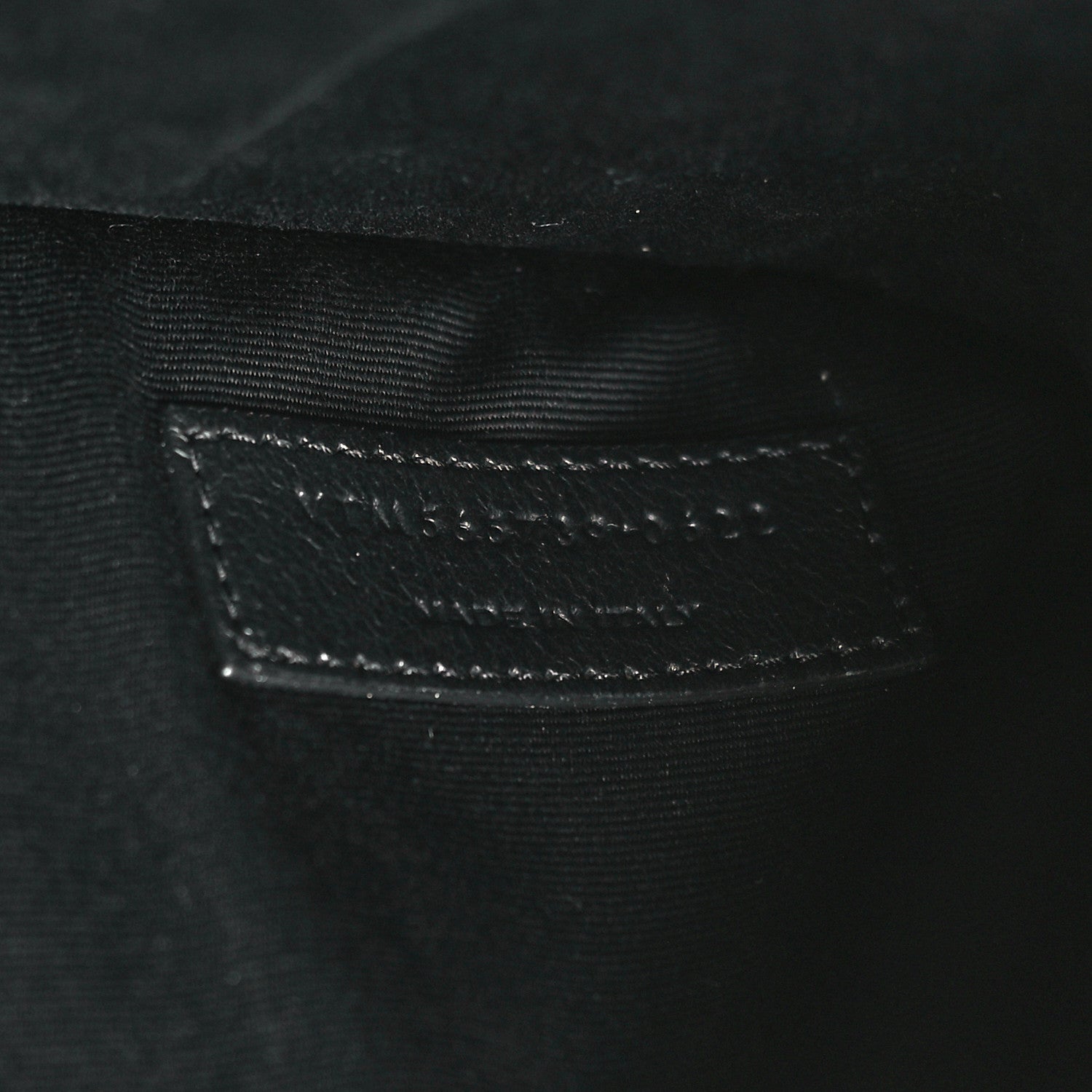 Saint Laurent Grain De Poudre Monogram Uptown Pouch Black 7 of 9