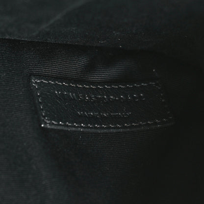 Saint Laurent Grain De Poudre Monogram Uptown Pouch Black 7 of 9