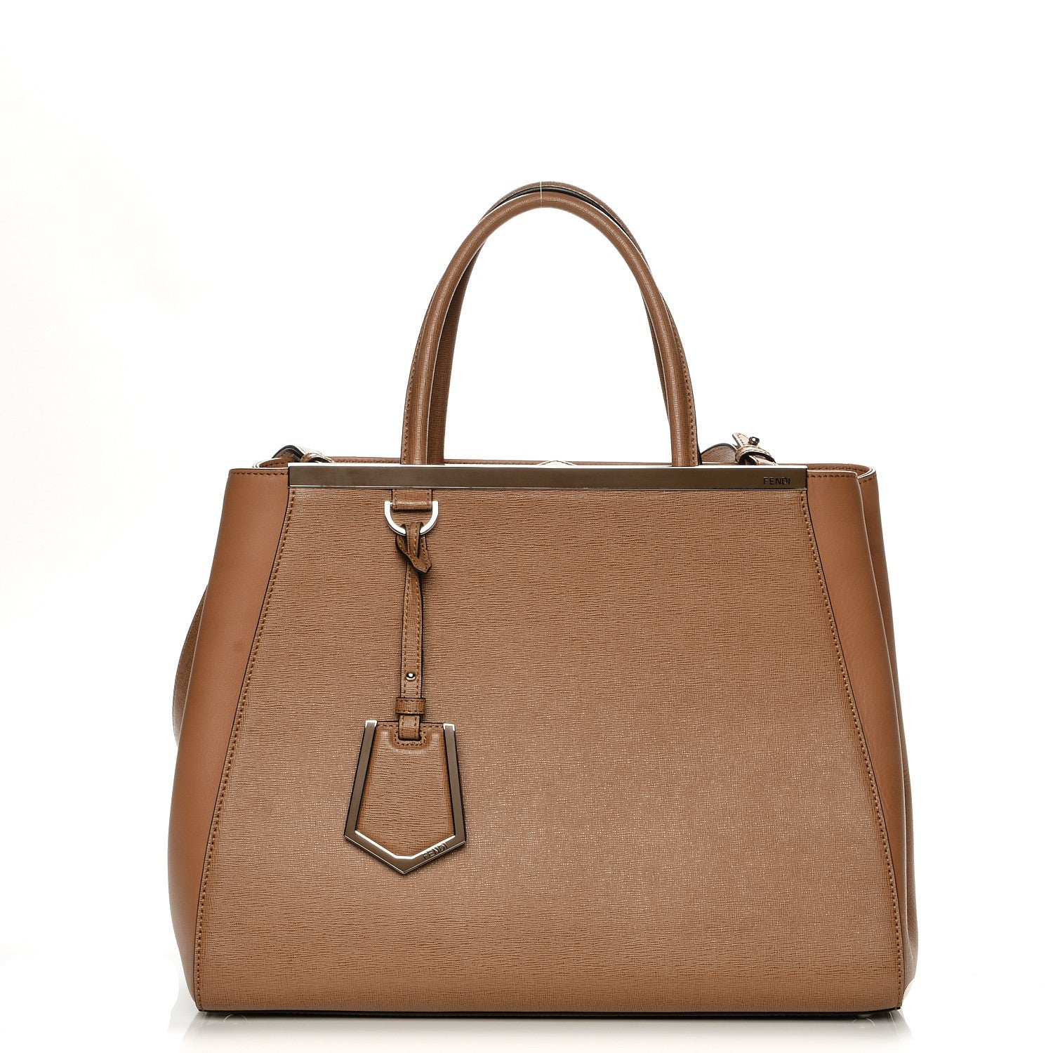 Fendi Vitello Elite Regular 2Jours Tote Orzo 1 of 8