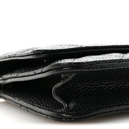 Chanel Caviar Quilted Wallet On Chain WOC Black 10 of 12