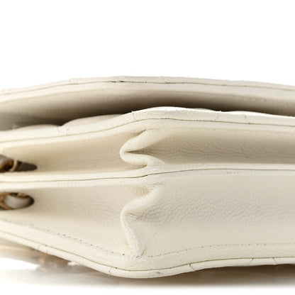 Chanel Caviar Quilted Mini Wallet On Chain WOC White 9 of 11