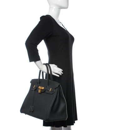 Hermes Togo Birkin 35 Black 2 of 38
