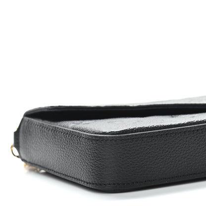 Louis Vuitton Empreinte Pochette Felicie Chain Wallet Black 11 of 12