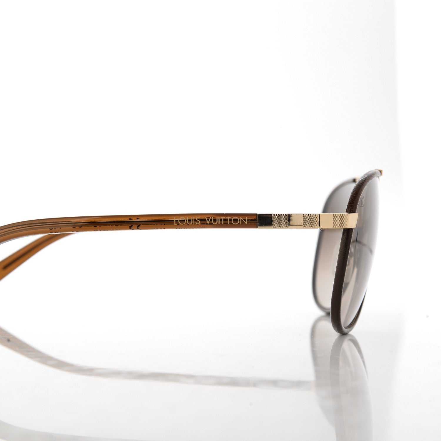 Louis Vuitton Attraction Pilot Sunglasses Z0706U Brown 5 of 10
