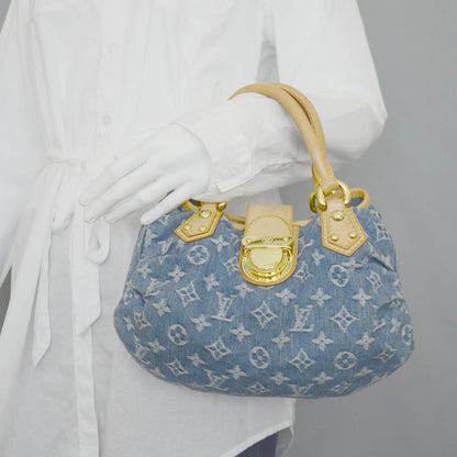 Louis Vuitton Denim Pleaty Blue 2 of 11