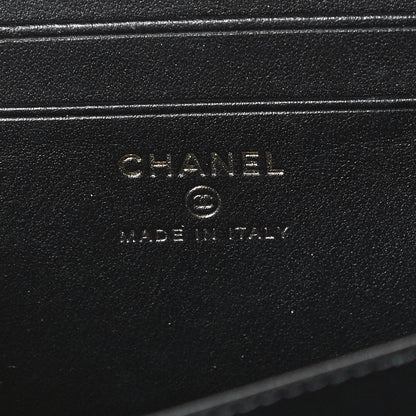 Chanel Caviar Quilted CC Filigree Vanity Clutch With Chain Black 6 of 10
