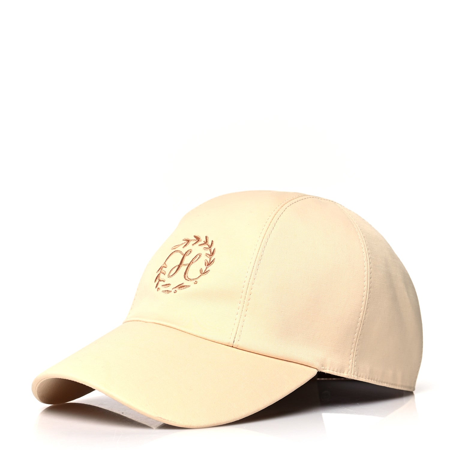 Hermes Cotton Davis H Primavera Hat 56 Blanc Creme 1 of 8