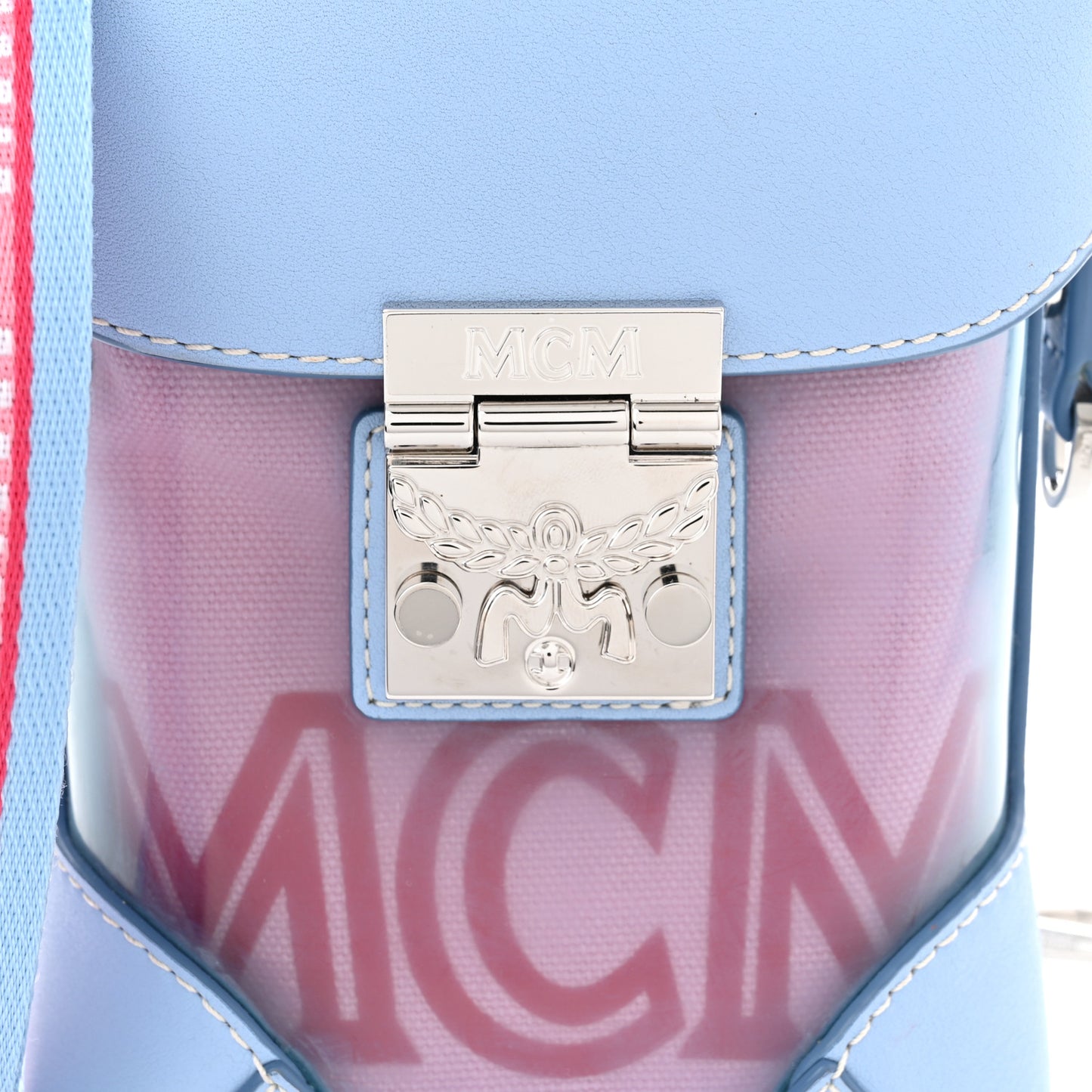 Transparent Mini Berlin Crossbody Hologram Blue Bell