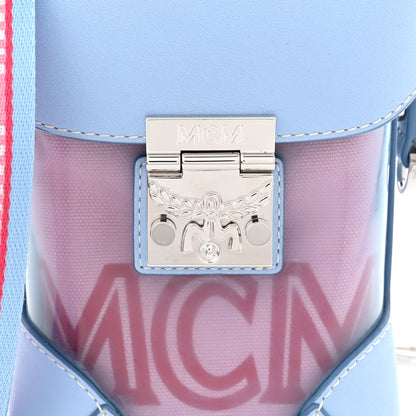 MCM Transparent Mini Berlin Crossbody Hologram Blue Bell 7 of 9