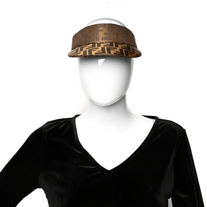 Fendi Silk FF Logo Visor Tobacco 2 of 7