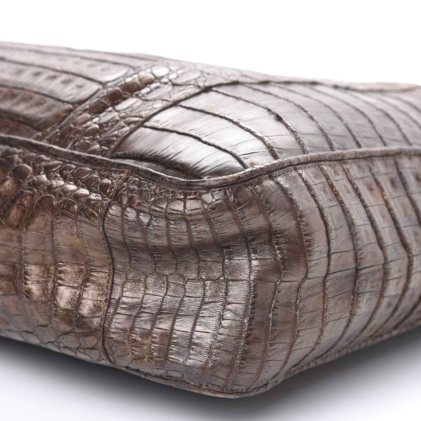 Crocodile Tote Brown