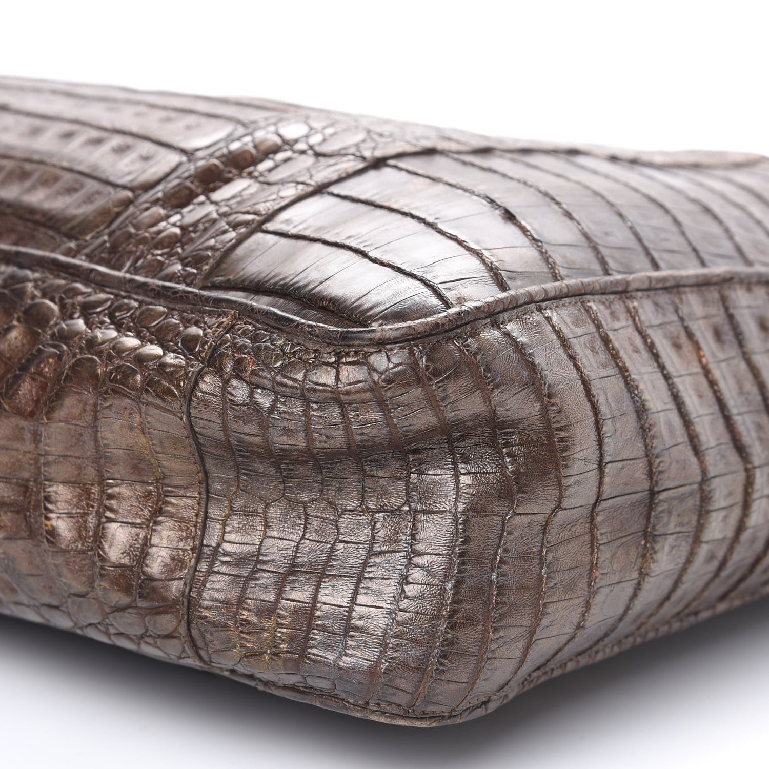 Nancy Gonzalez Crocodile Tote Brown 9 of 12