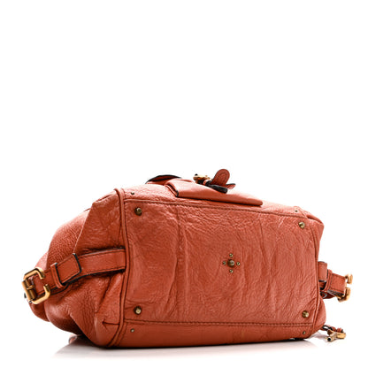 Chloe Calfskin Paddington Front Pocket Tote Whiskey 4 of 9