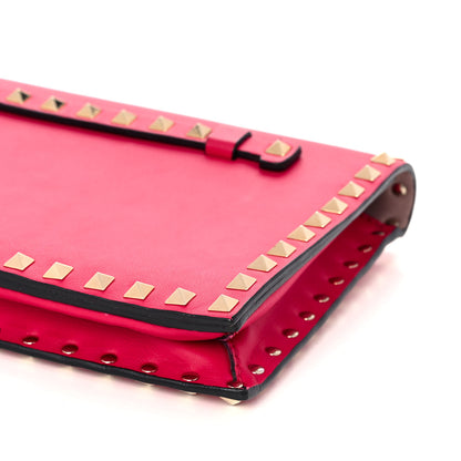 Valentino Garavani Nappa Rockstud Wristlet Clutch Cyclamin 10 of 13