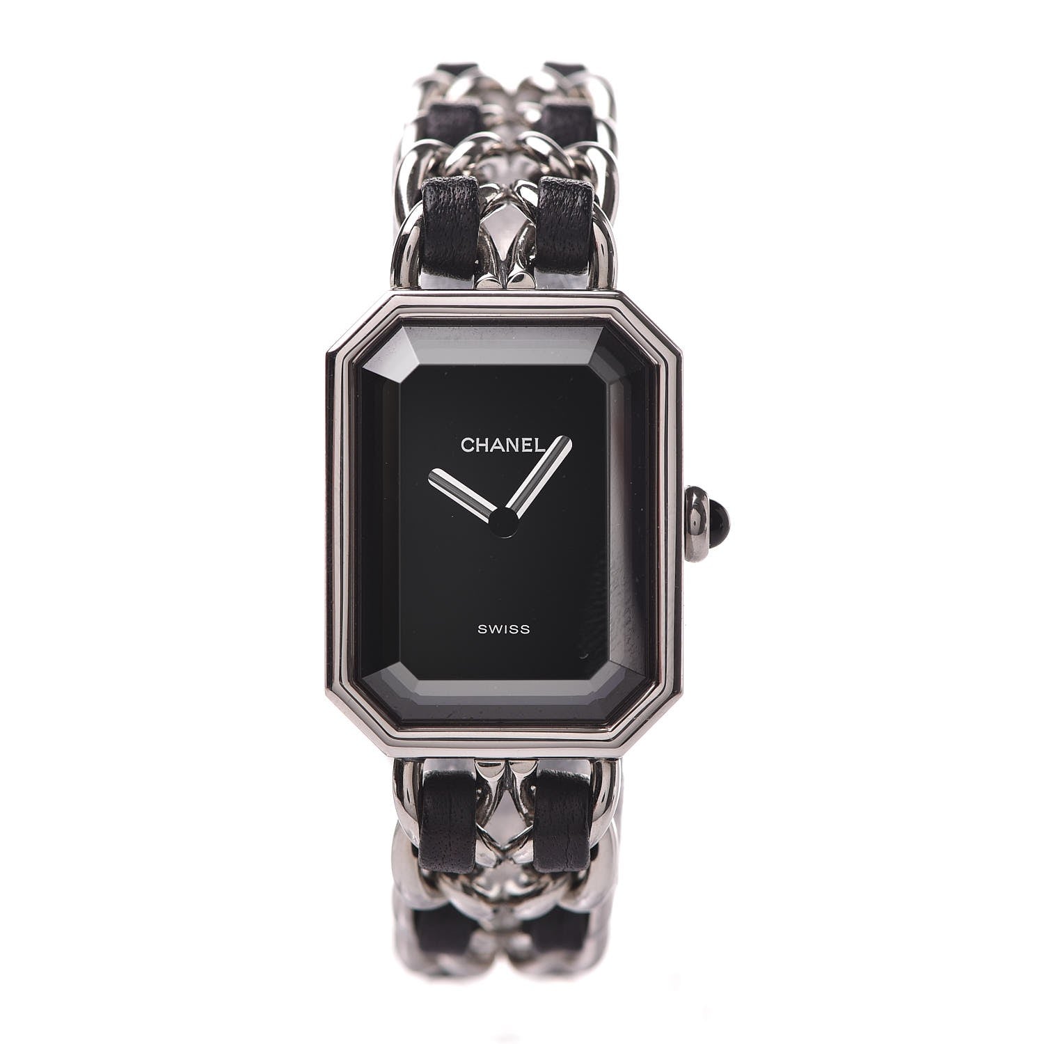 Chanel Stainless Steel Lambskin 20mm Chain Premiere Quartz Watch S 1 of 7