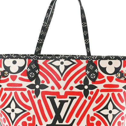 Louis Vuitton Monogram Giant Crafty Neverfull MM Creme Rouge Black 7 of 9