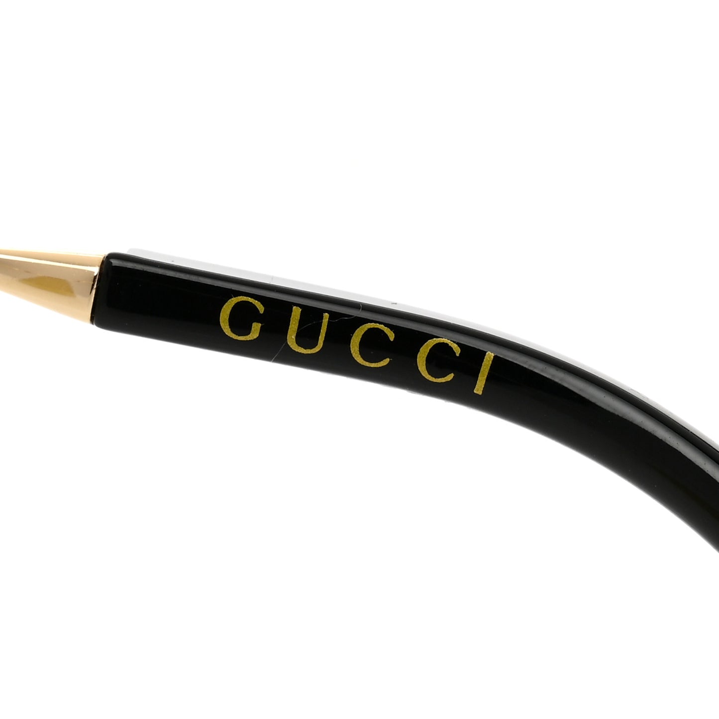 Metal Rimless Shield Sunglasses GG1096S Gold