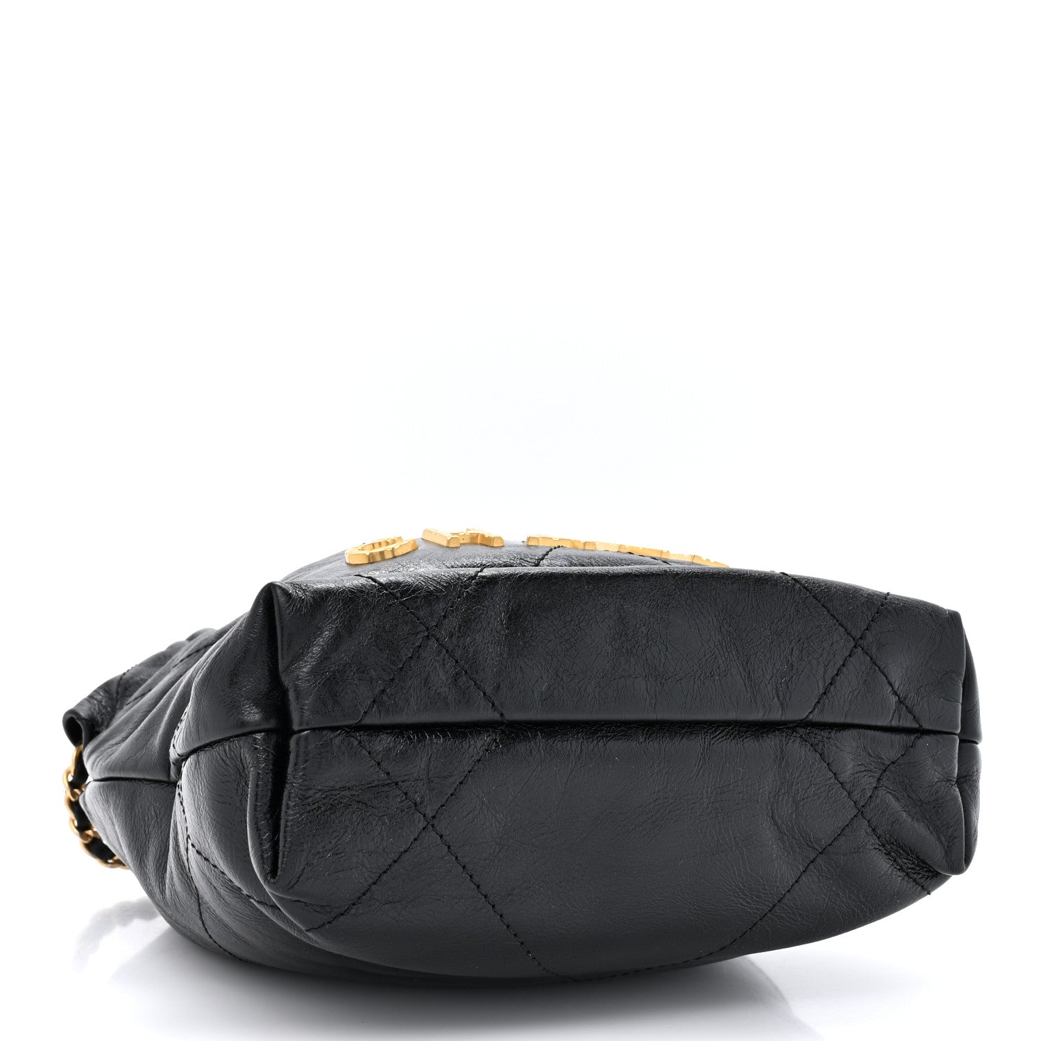 Chanel Shiny Crumpled Calfskin Quilted Pearl Mini Chanel 22 Black 4 of 10