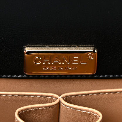 Chanel Lambskin Quilted Mini Golden Plate Flap Black 6 of 14