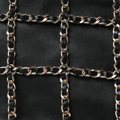 Chanel Lambskin Large Shopping Chain Tote Black 8 of 10