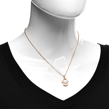 Chopard 18K Rose Gold Diamond Happy Diamonds Hamsa Pendant Necklace 2 of 5