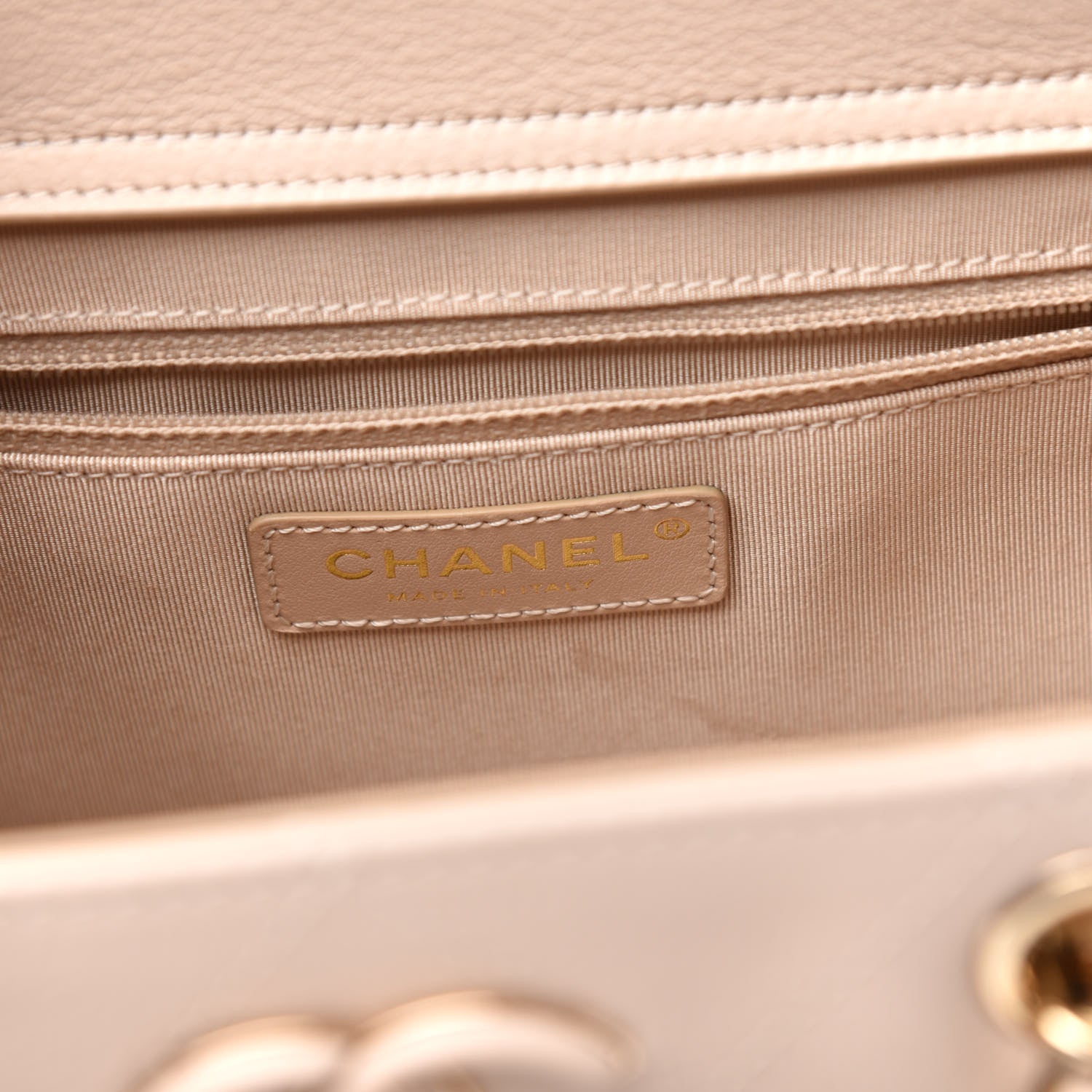 Chanel Bullskin Stitch Small Shopping Tote Light Pink 6 of 13