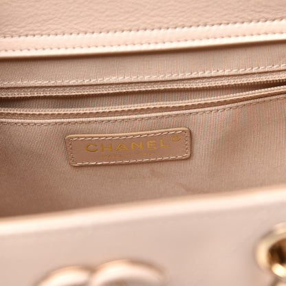Chanel Bullskin Stitch Small Shopping Tote Light Pink 6 of 13