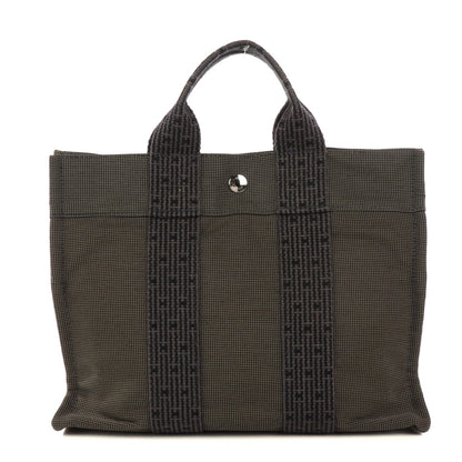 Hermes Canvas Herline PM Tote Grey 1 of 11