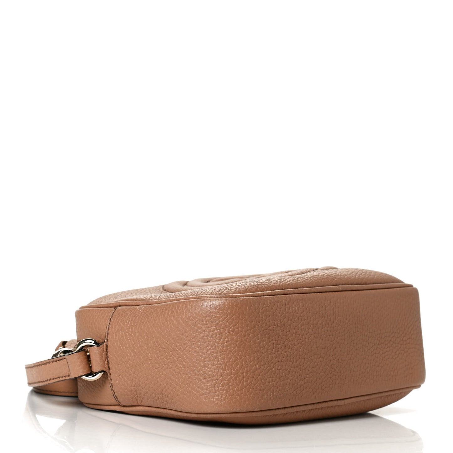 Pebbled Calfskin Small Soho Disco Bag Camelia