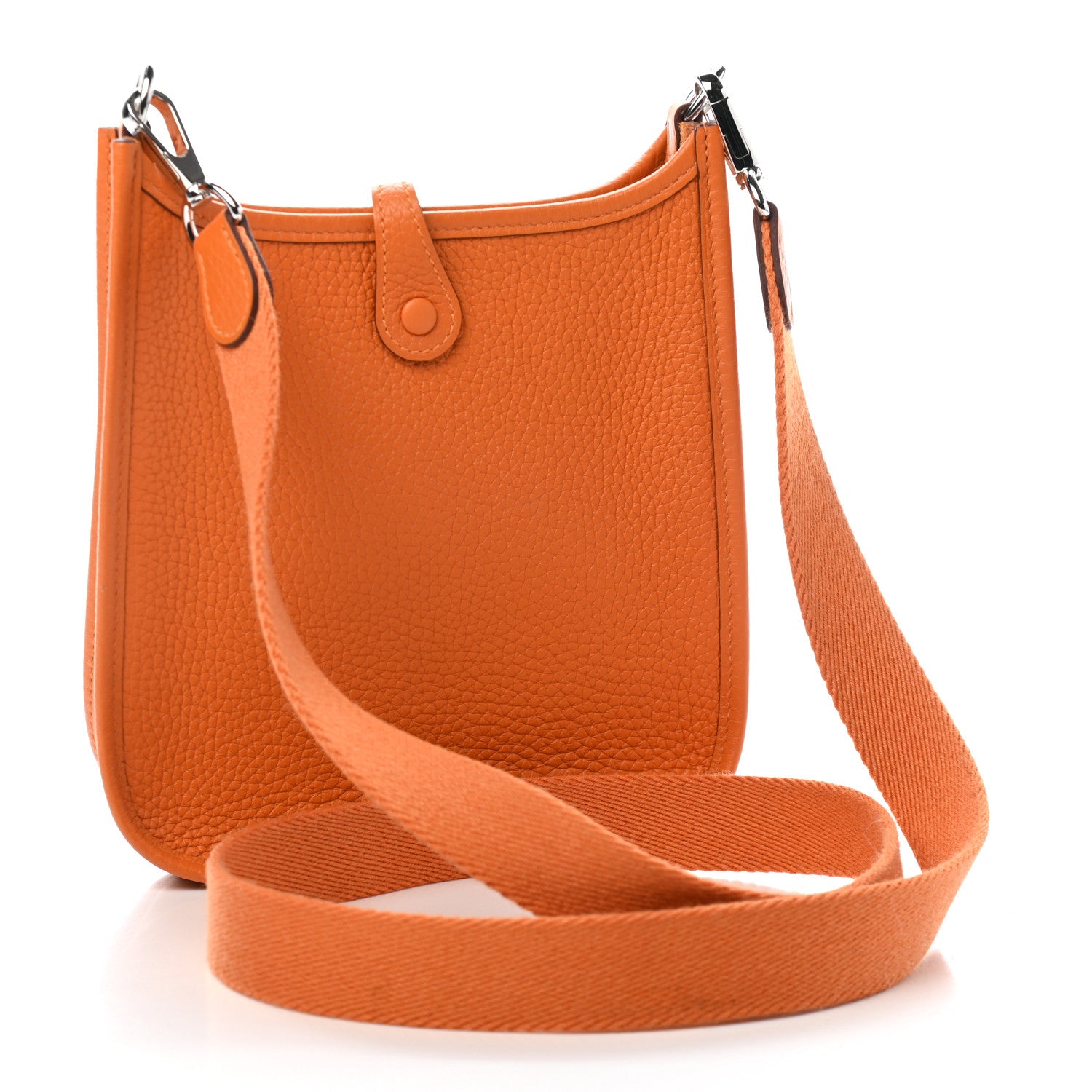 Hermes Taurillon Clemence Evelyne TPM Abricot 3 of 9