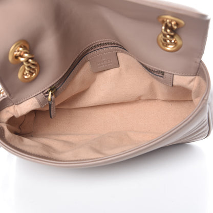 Gucci Calfskin Matelasse Small GG Marmont Shoulder Bag Porcelain Rose 5 of 9